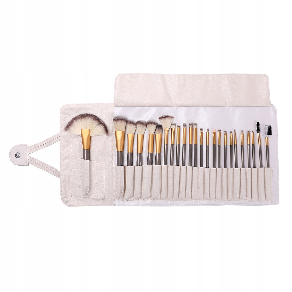 Duży Zestaw Profejonalnych Pędzli +ETUI do Makijażu Komplet 24 sztuk Pędzle Kod producenta 7022